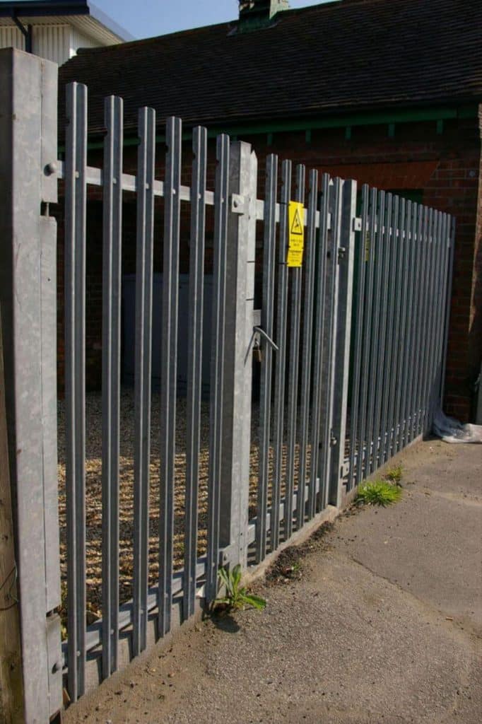 metal fence and gate
